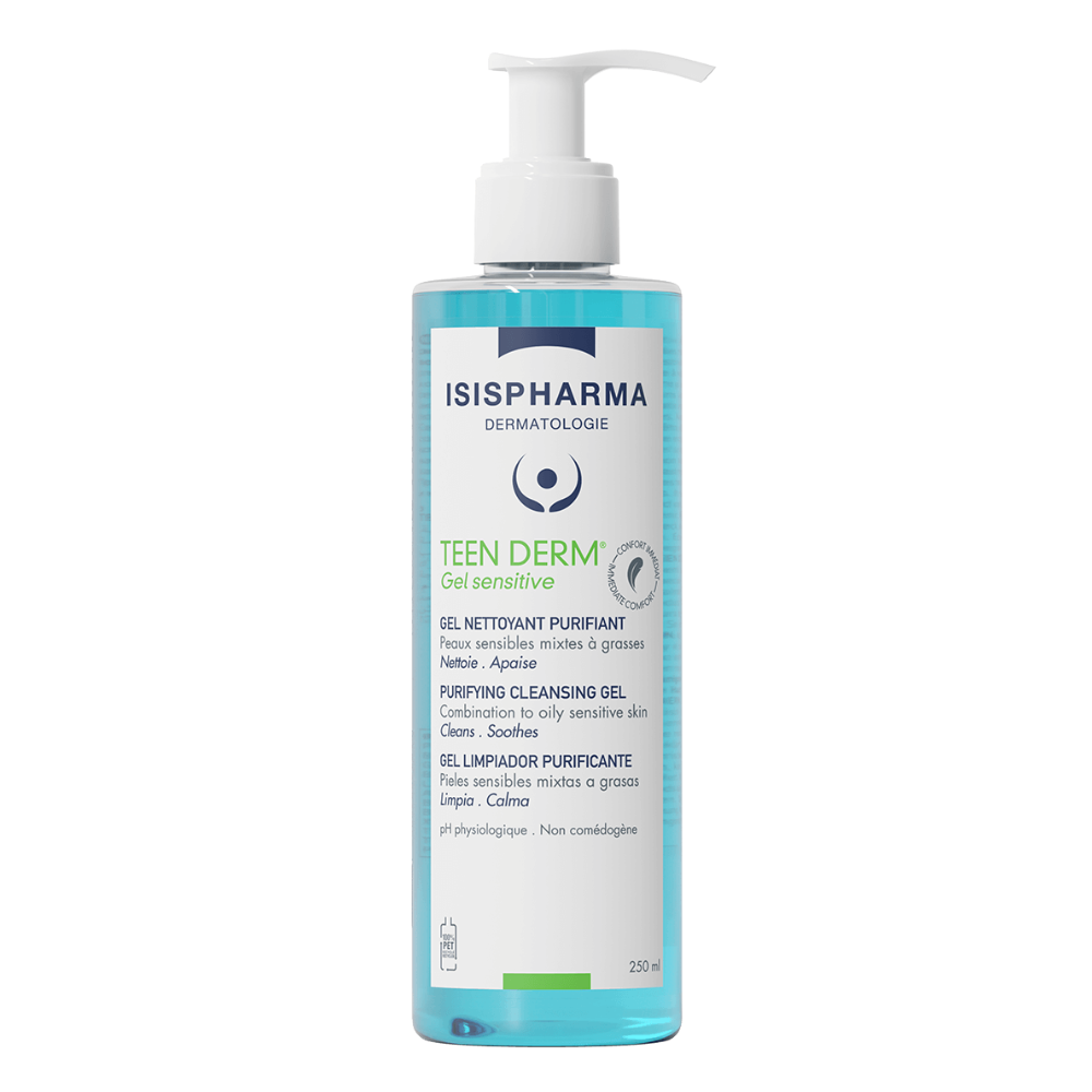 REF_P_0_Isispharma Teen Derm Gel Sensitive Nettoyant Purifiant 205Ml Cleansing