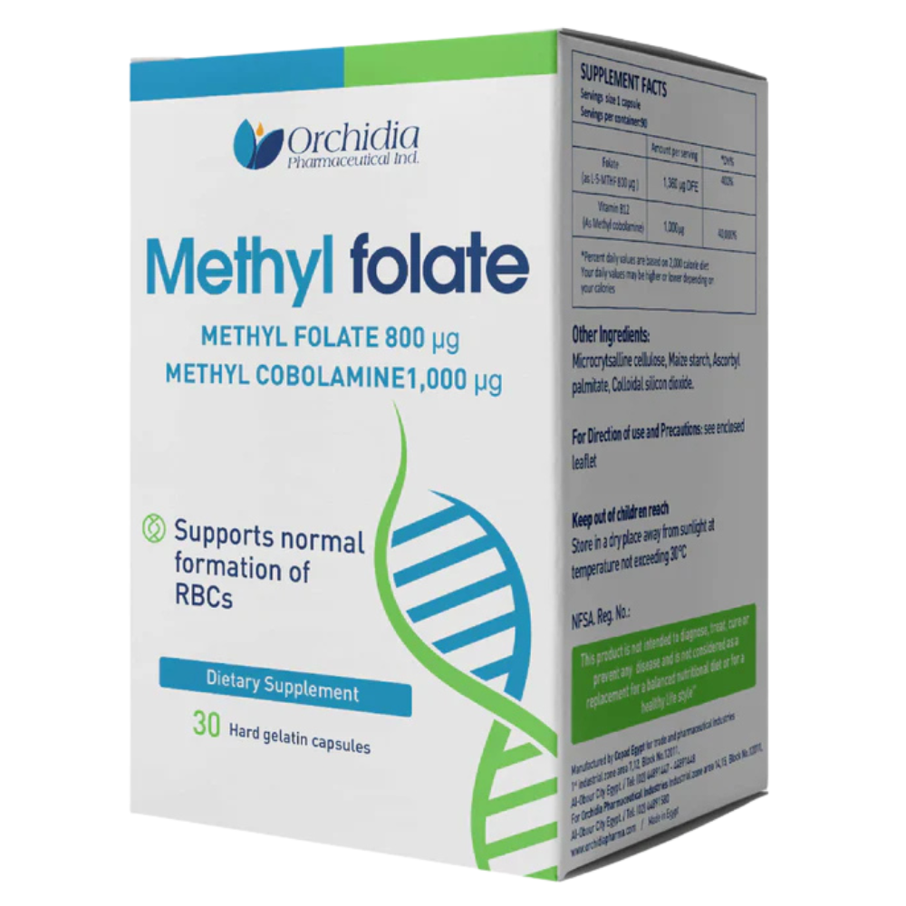 REF_P_0_Methyl Folate 30 Cap Orchidia برطمان