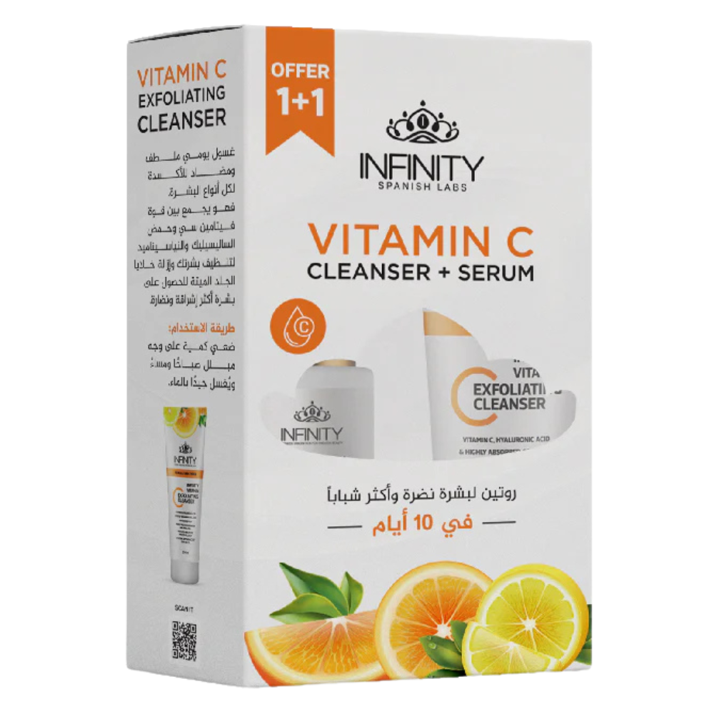 REF_P_0_Infinity Vitamin C Exfol Cleanser 100Ml+Vitamin C Serum