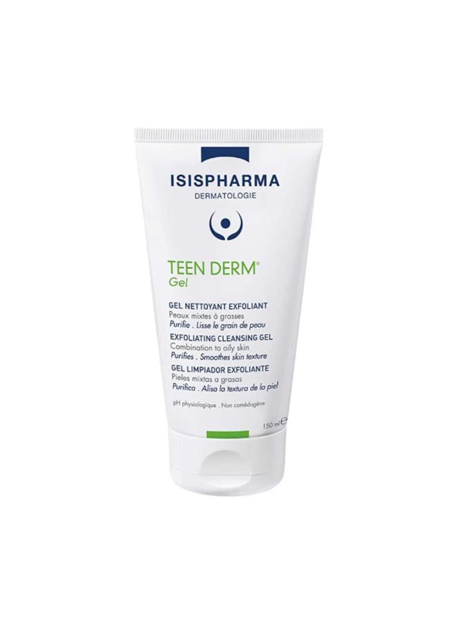 Isispharma Teen Derm Gel Nettoyant Exfoliant 150Ml Gel