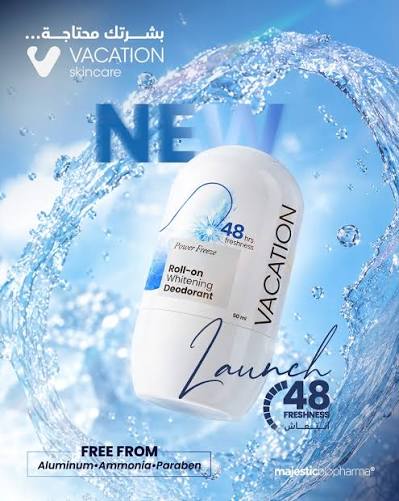 Vacation Power Freeze Roll-On Whitening 50Ml