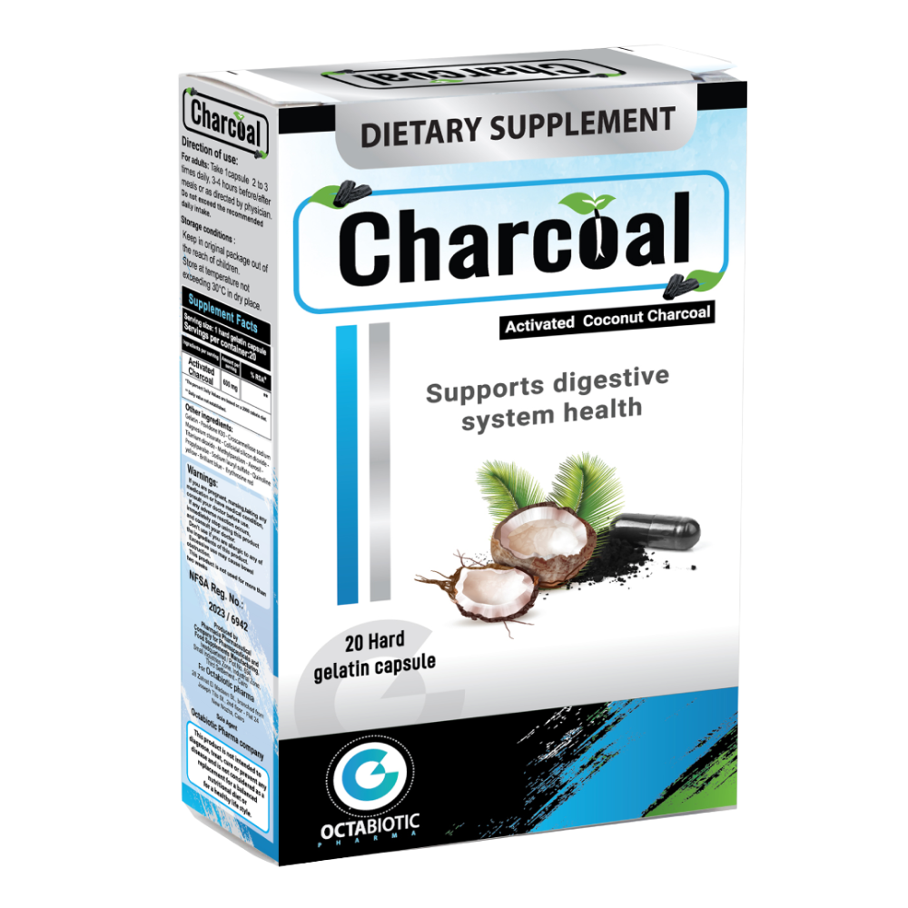 Charcoal 600Mg 20Cap