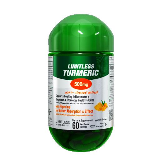 Limitless Turmeric 500Mg 60Caps