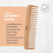 تيتانيا مشط خشب كبير