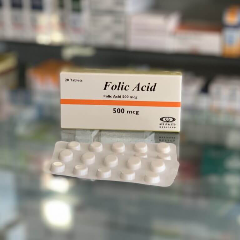 Folic Acid 500Mcg 20Tab ميباكو