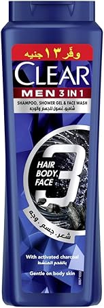 كلير رجالى 550 مل شامبو وغسول 3*1