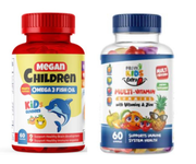 Profi Megan Omega 3 60Gum+Profi Kids Extra 60Gummies