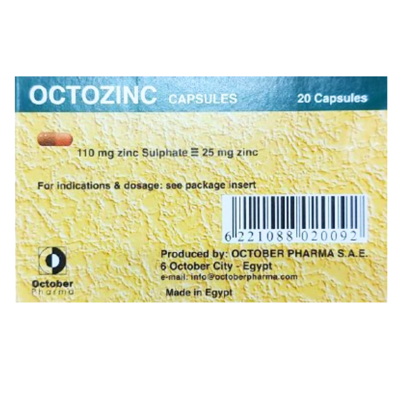 Octozinc 25Mg 20Cap