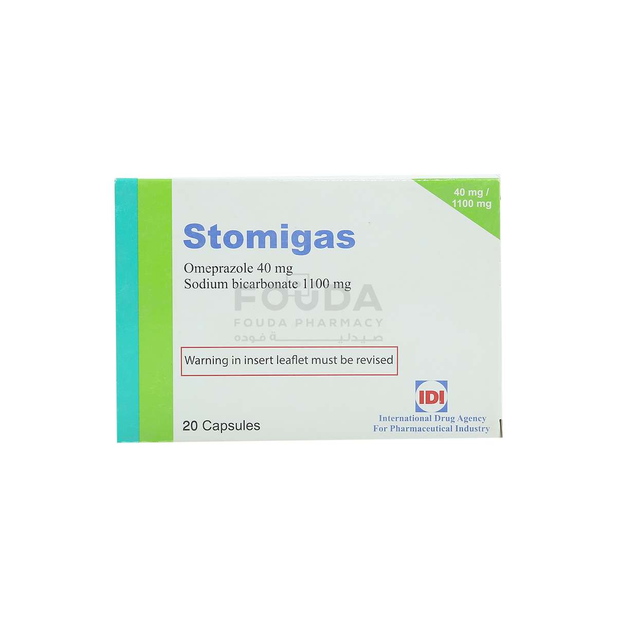 Stomigas 40/1100Mg 20Cap