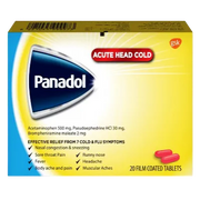 Panadol Acute Head Cold 20Tab