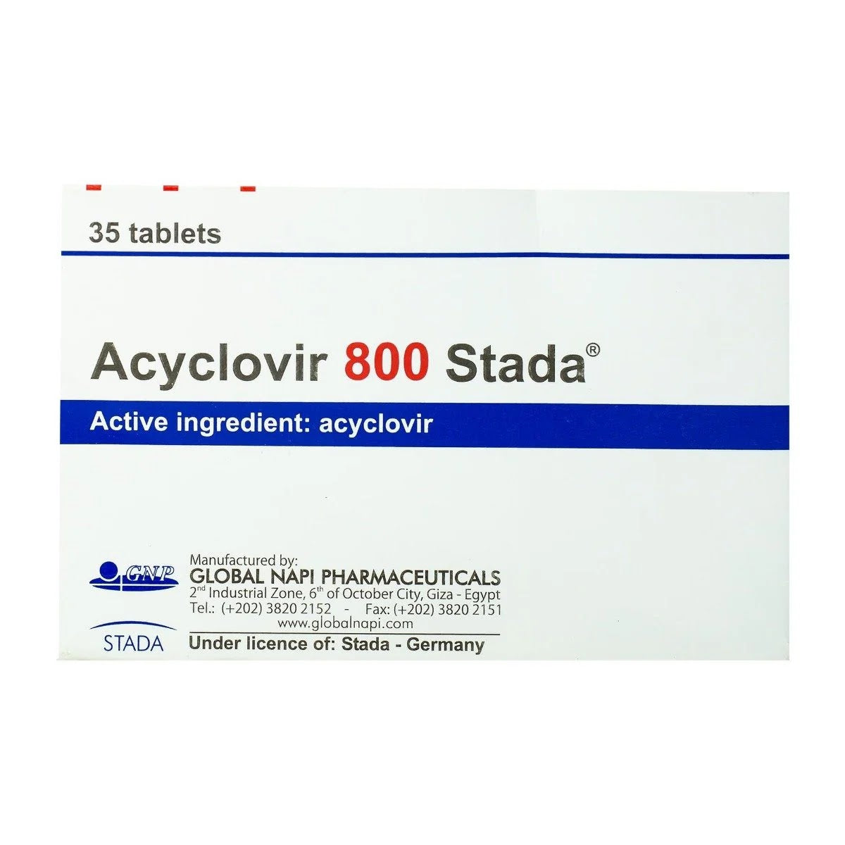 Acyclovir 800 Stada 35Tab