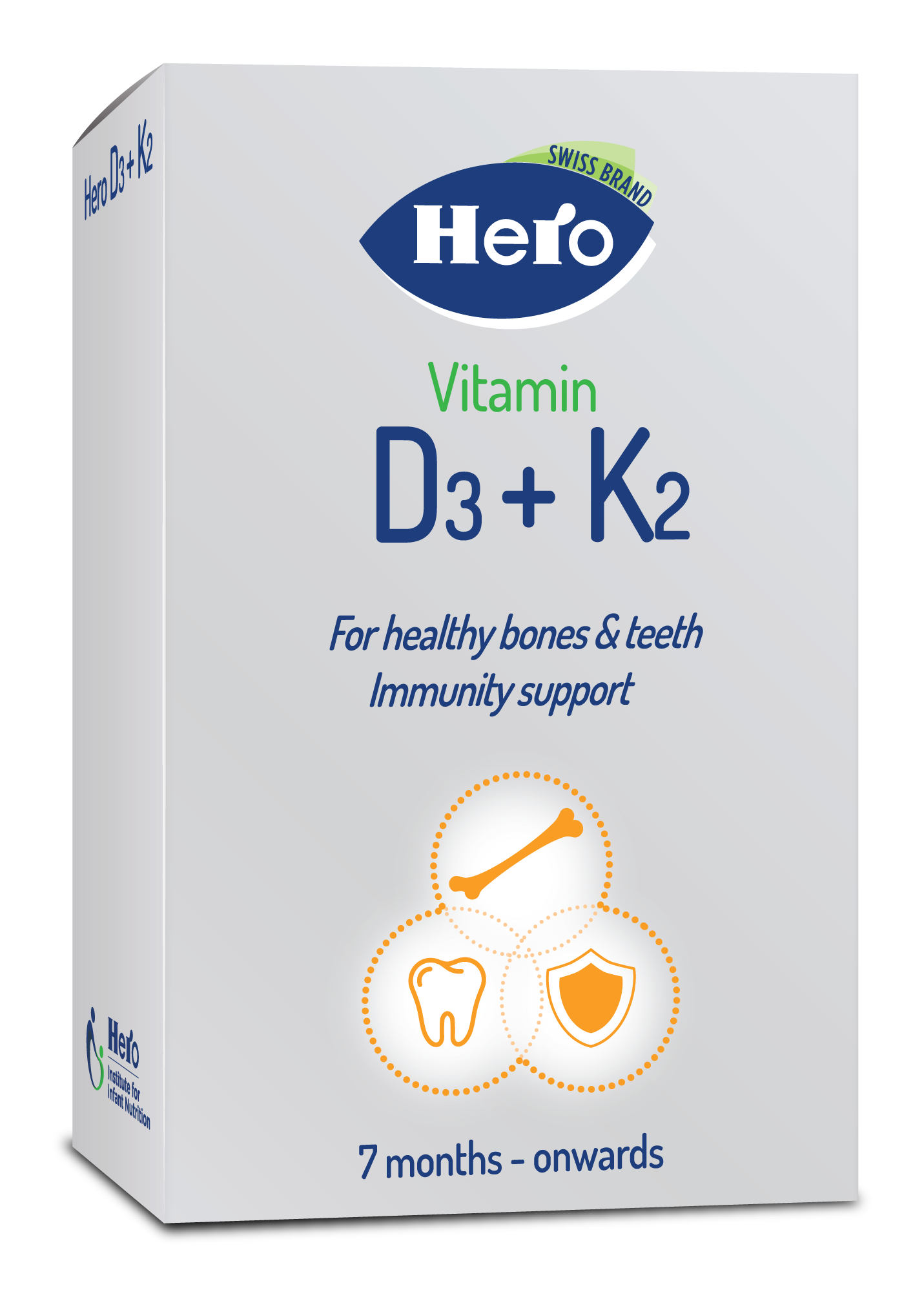 Hero Vitamin D3+K2 10Ml Drops