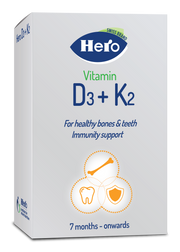 Hero Vitamin D3+K2 10Ml Drops