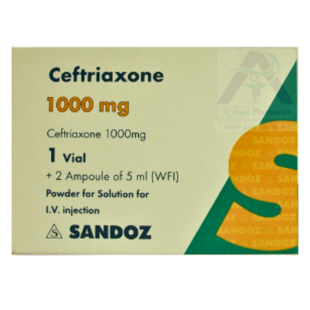 Ceftriaxone 1Gm I.V. 1Vial