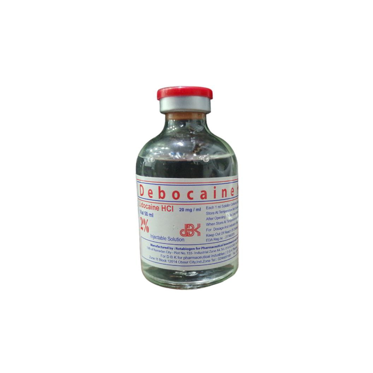 Debocaine 20Mg Vial