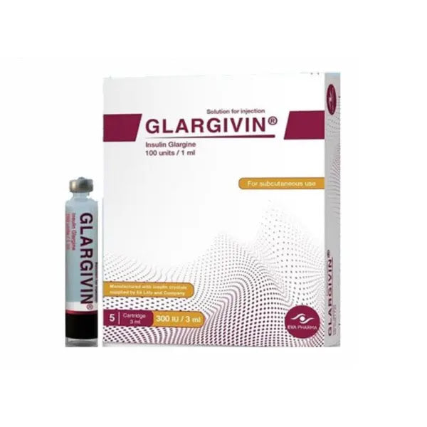 Glargivin Cartridges 100.I.U./Ml 5Cart