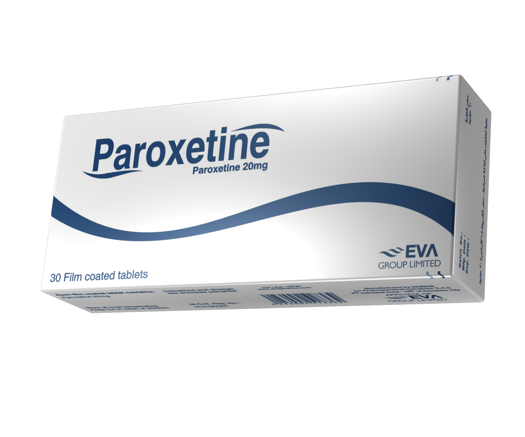 Paroxetine 20Mg 30Tab