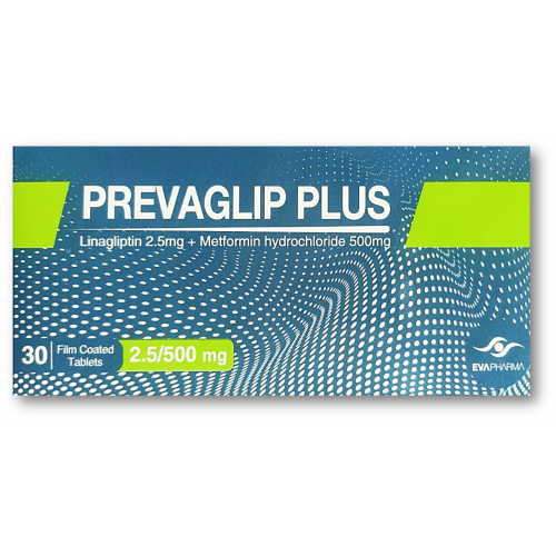 Prevaglip Plus 2.5/500Mg 30Tab