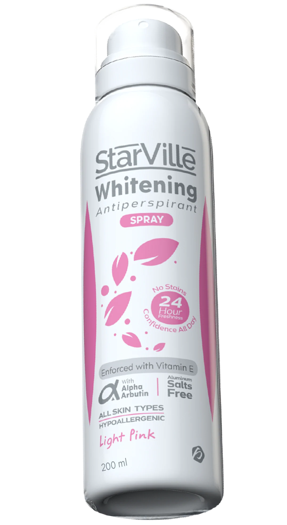 Starville Whitening Antiperspirant Spray Light Pink 200Ml