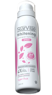 Starville Whitening Antiperspirant Spray Light Pink 200Ml