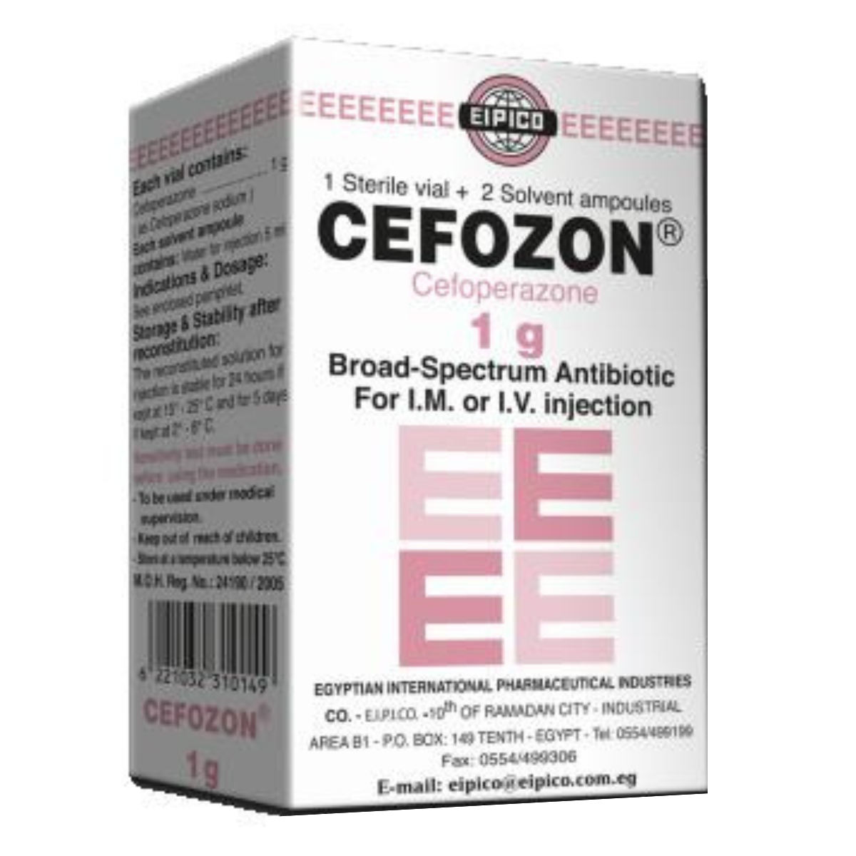Cefozon 1Gm 1M.1V 1Vial