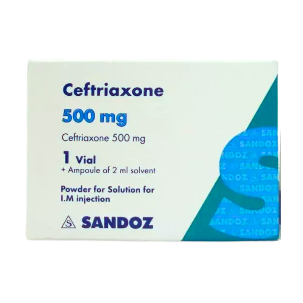 Ceftriaxone 500Mg Im 1Vial