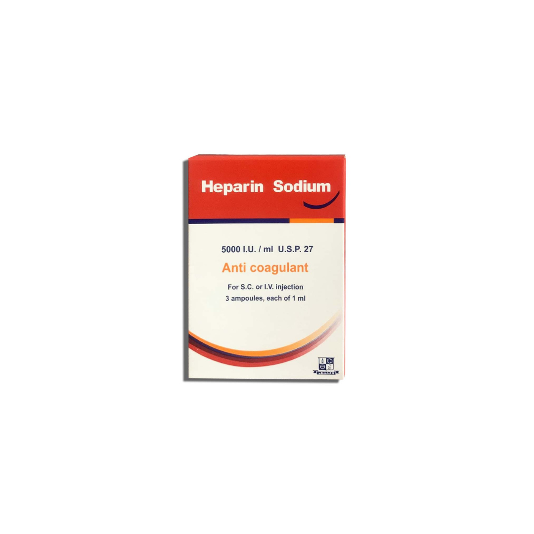 Heparin Sodium 5000Iu 3Amp النيل