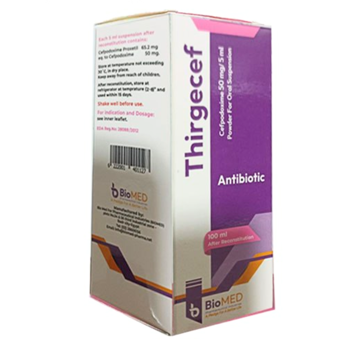 Thirgecef 50Mg 100Ml Syp