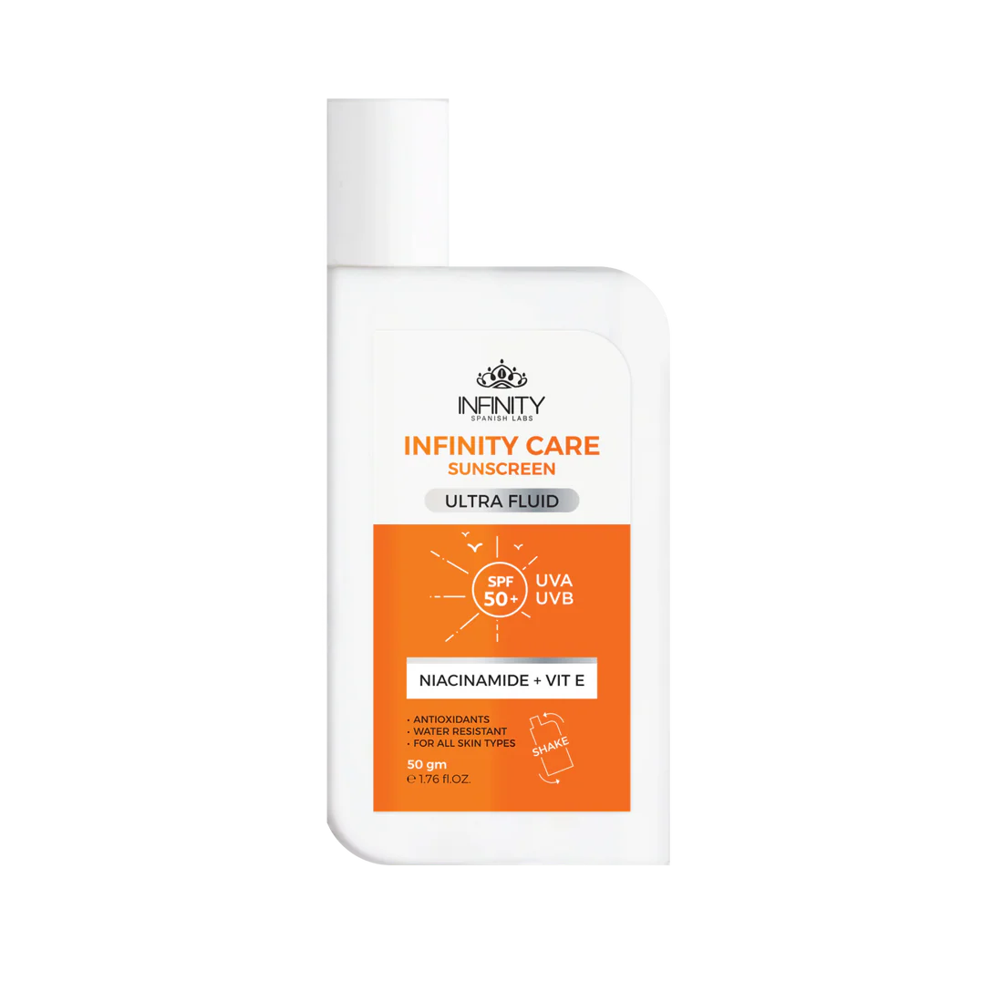 Infinity Care Sunscreen Ultra Fluid Spf50+ 50Gm