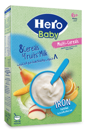 Hero Baby Iron حبوب و فواكه مع الحليب 8