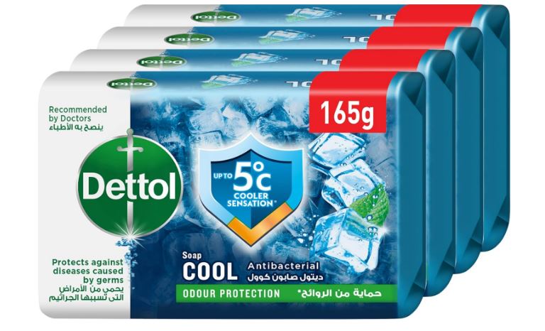 صابون ديتول كوول 165جم عرض 4ق