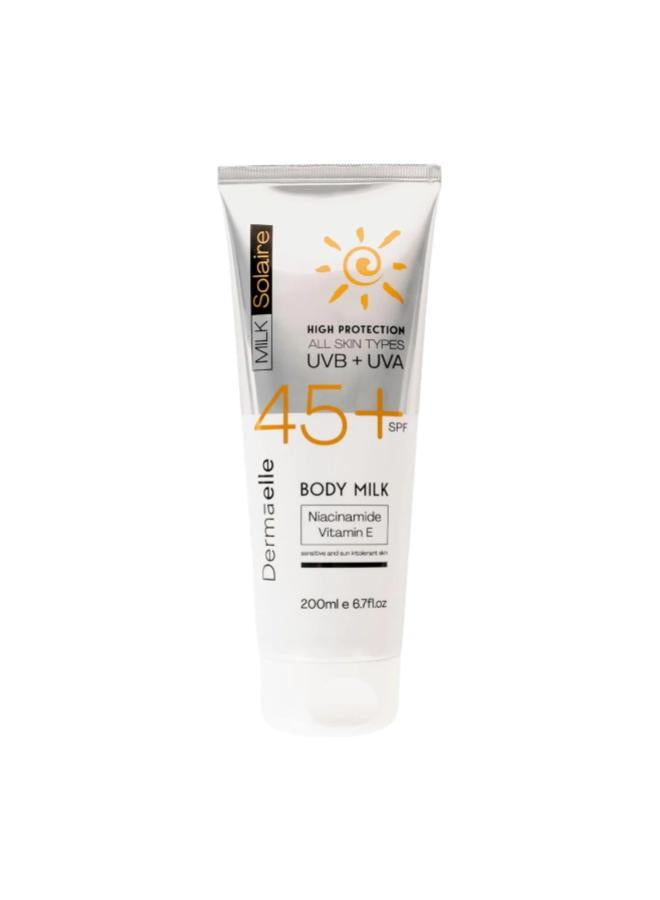 ديرما ايل واقي شمس للجسم ميلك 200مل Spf45