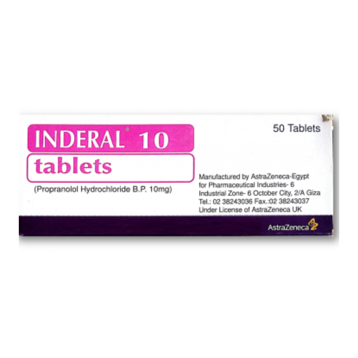 Inderal 10Mg 50Tab