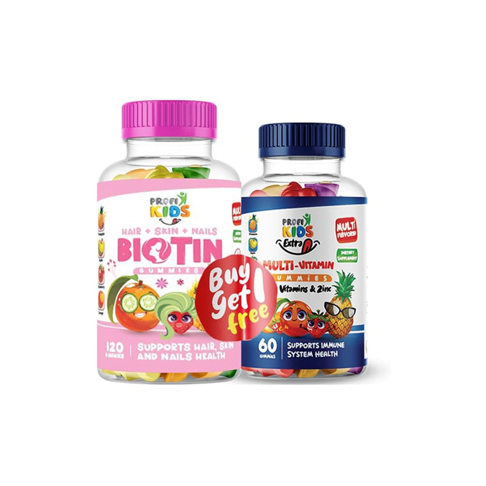 Profi Kids Biotin 120Gummies+Profi Kids Extra 60Gummiesمؤقت