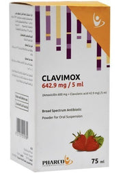 Clavimox 642.9/5Mg 75Ml Syp