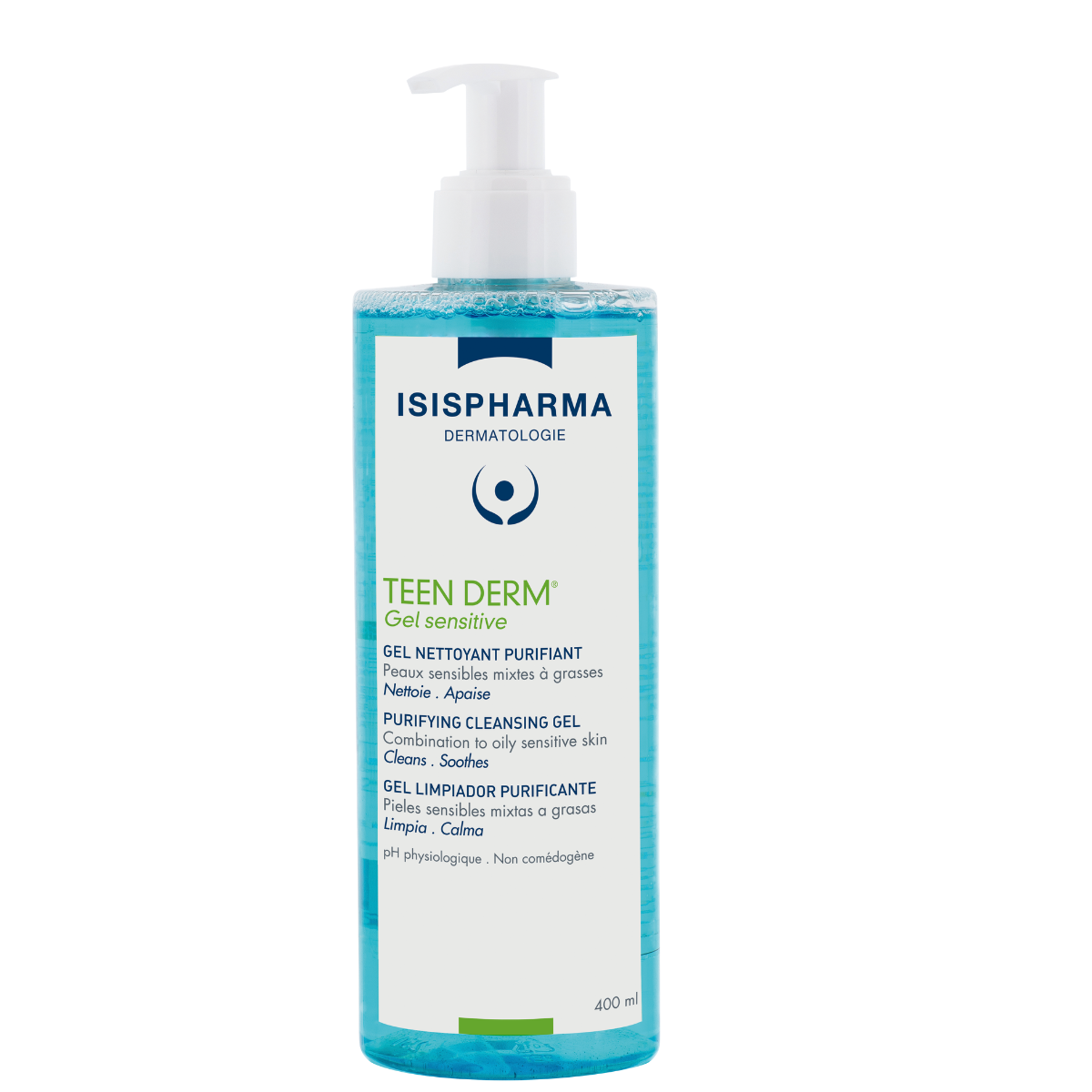 Isispharma Teen Derm Gel Sensitive 400Ml