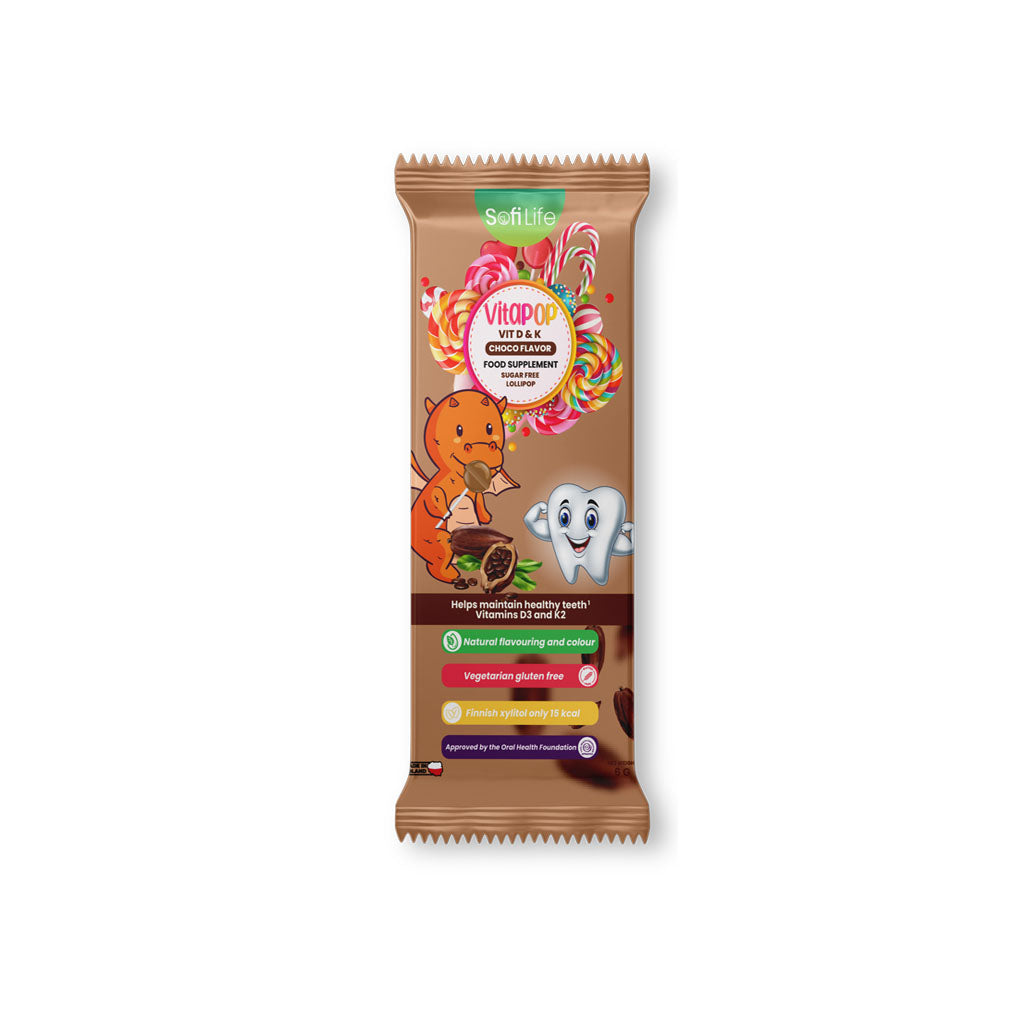 Sofilife Vitapop Vit D&K Choco 40Pop