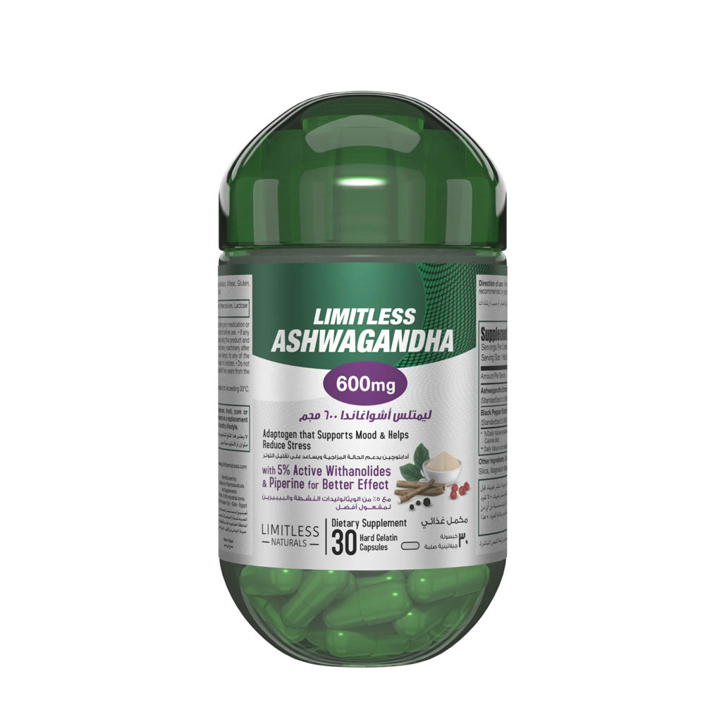 Limitless Ashwagandha 600Mg 30Cap