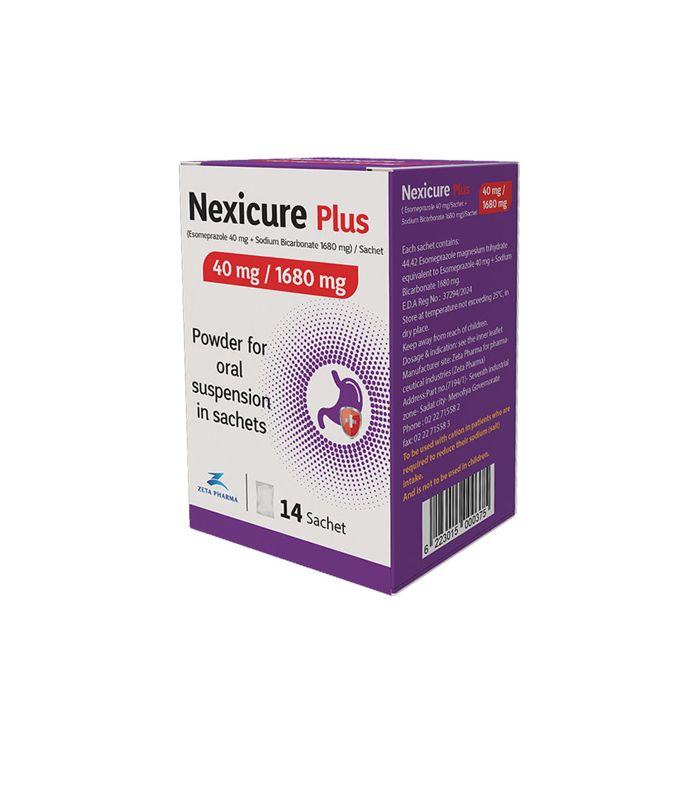 Nexicure Plus 40Mg/1680Mg 14Sachet