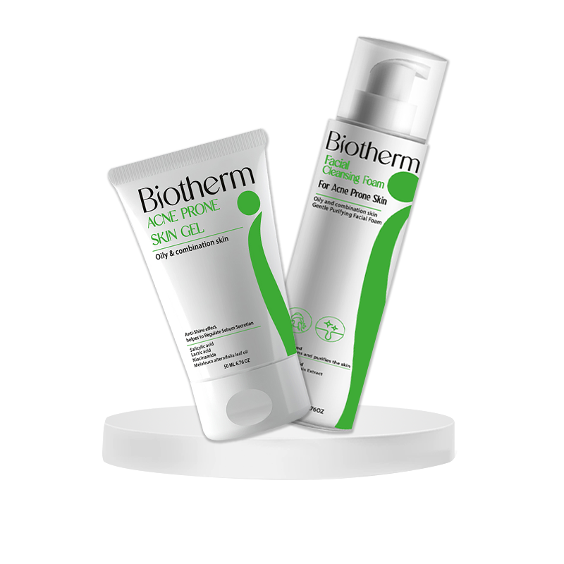 Biotherm Acne Duo 200Ml Clenser Foam + 50Mlgl