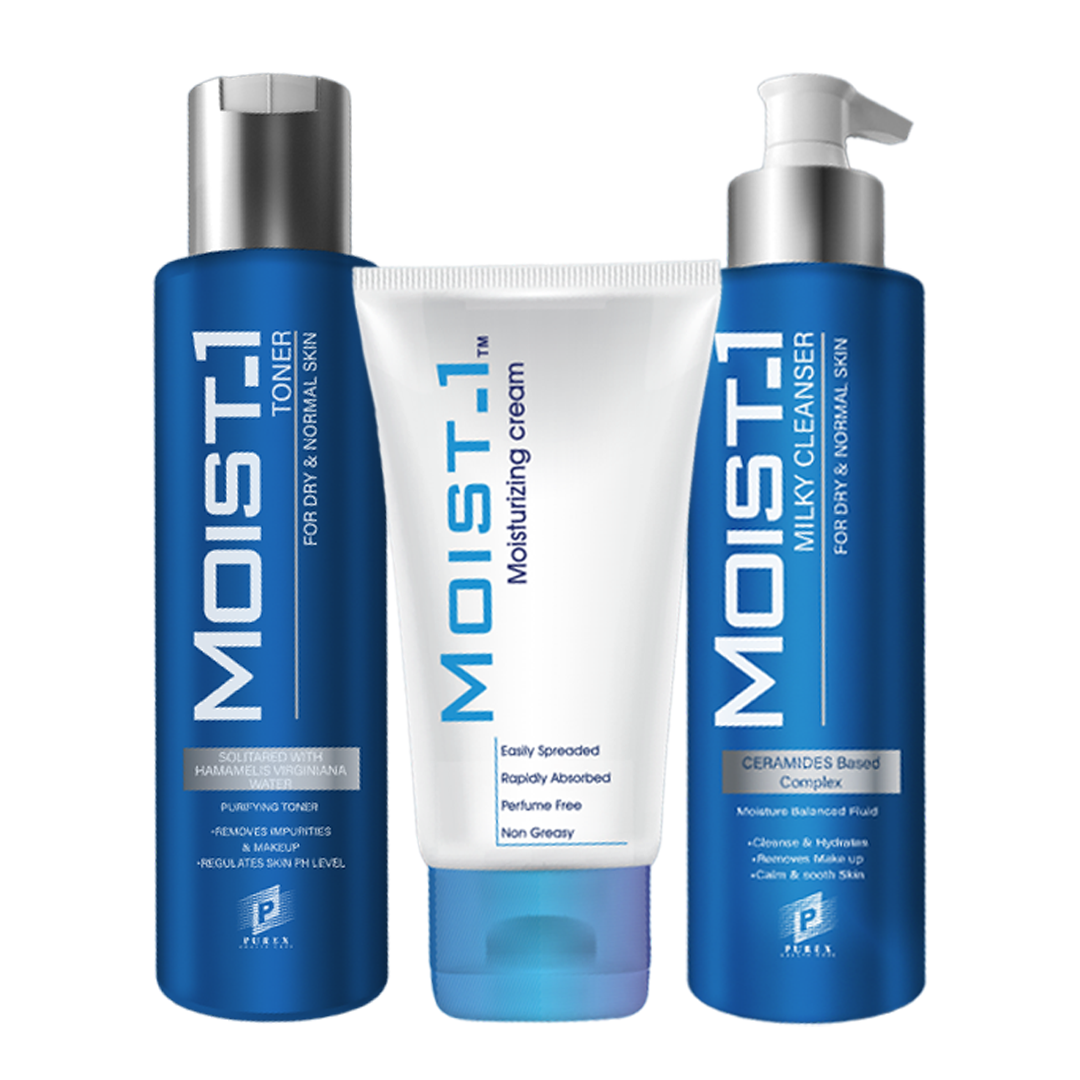 Moist-1 Cleanser+Toner+Cream