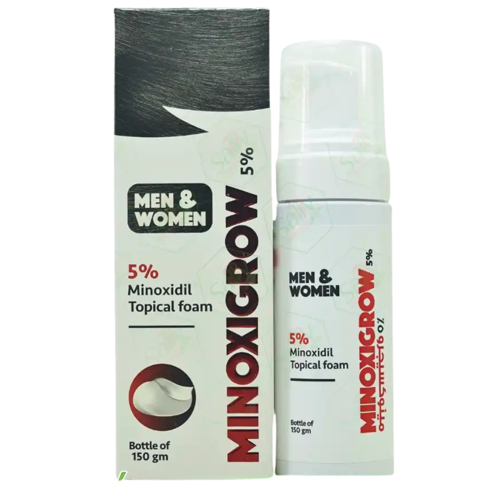 Minoxigrow 5% Foam 150Gm ثلاجه
