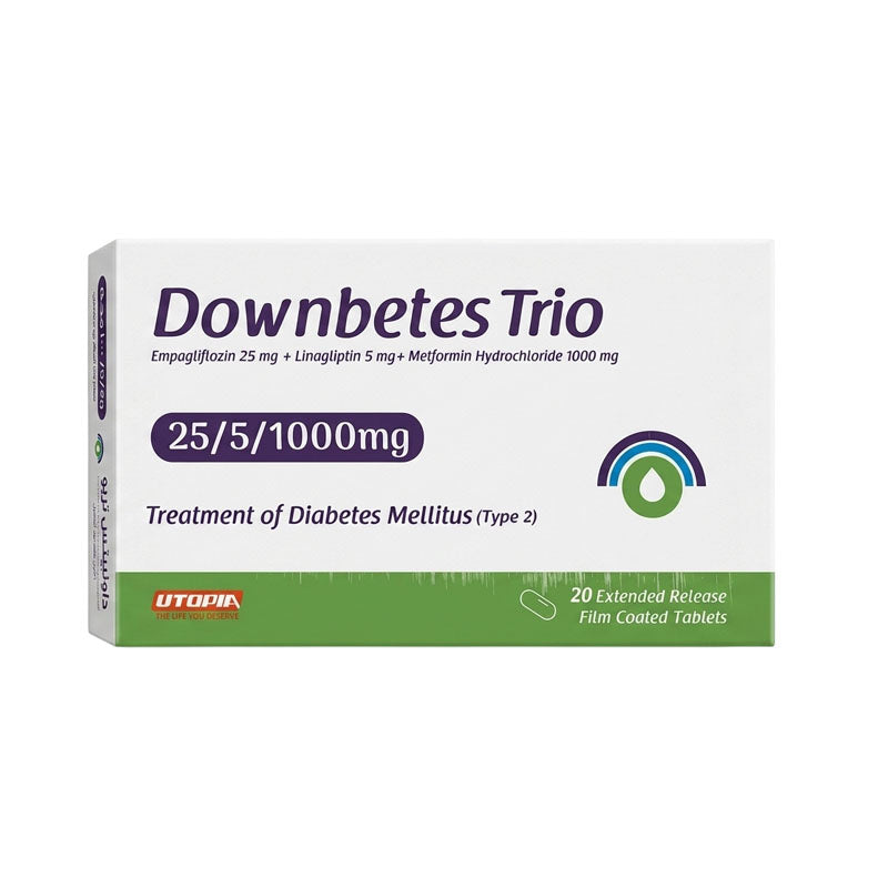 Downbetes Trio 25/5/1000Mg 20Tab