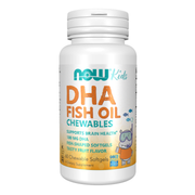 Now Dha Fish Oil 100Mg 60Chewable Softgels