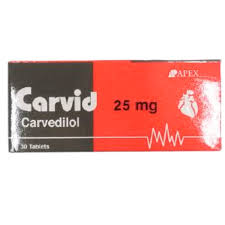 Carvid 25Mg 30Tab 3شريط