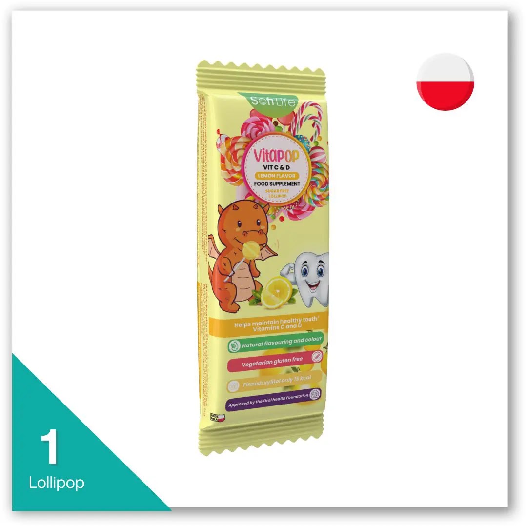 Sofilife Vitapop Vit C&D Lemon 40Pop