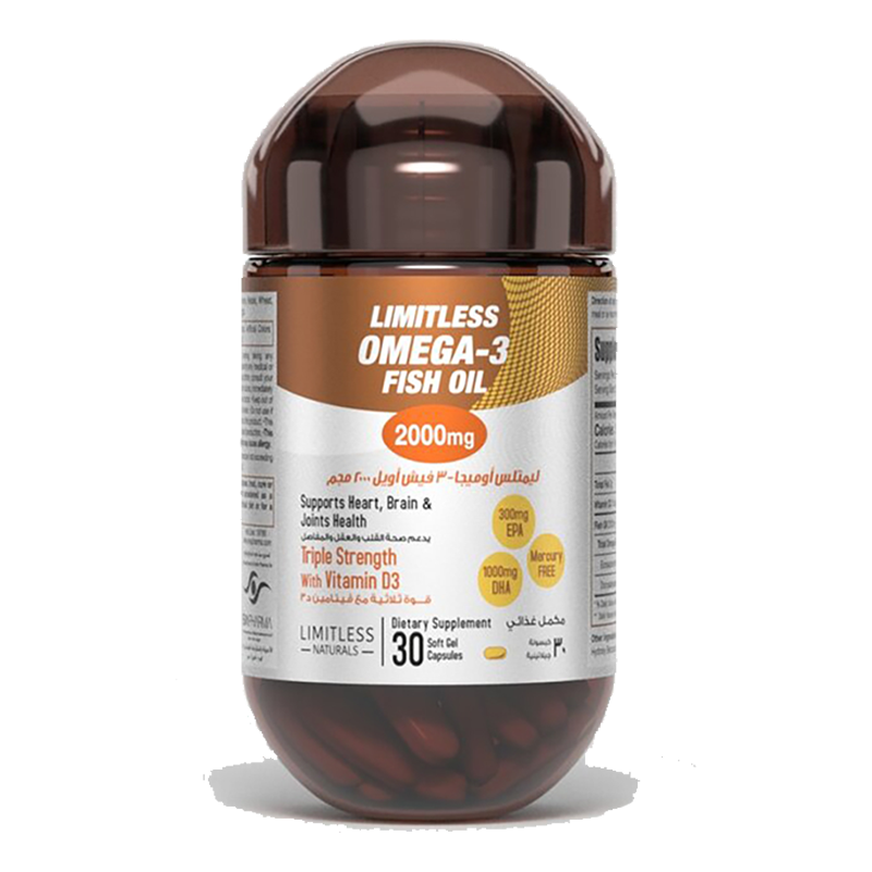 Limitless Omega-3 Fish Oil 2000Mg 60Cap